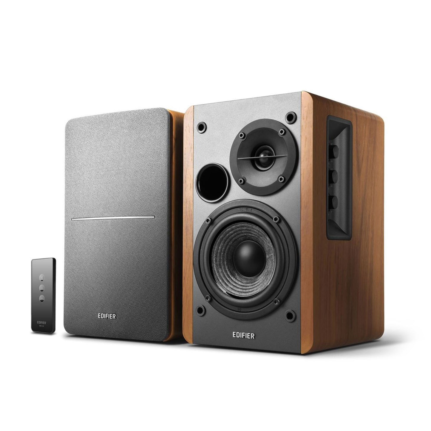 R1280T Powered Bookshelf Speakers, 2.0 Active Monitor Speaker System (Certified Refurbished)
