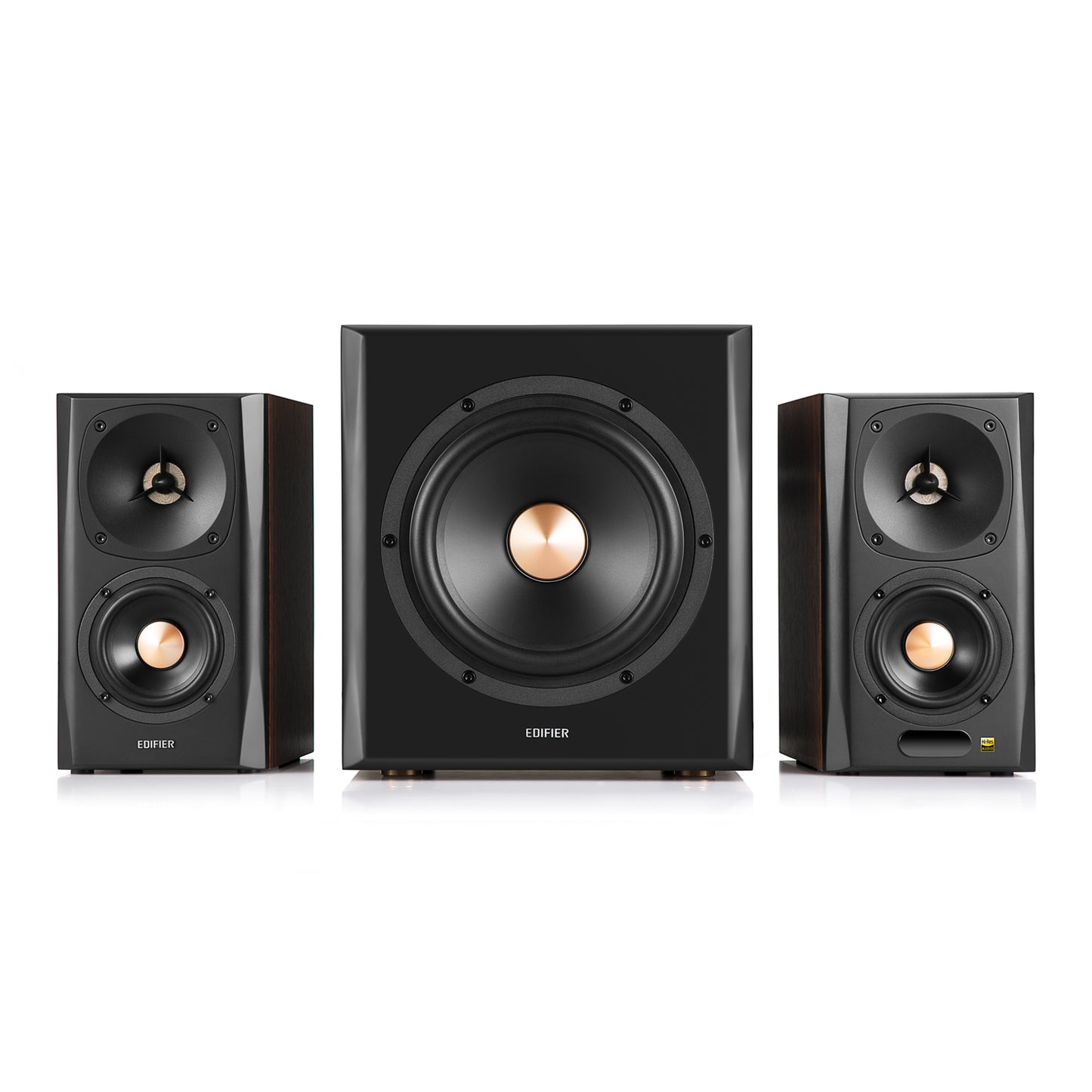 S360DB Bookshelf Speaker and Subwoofer 2.1 Speaker System Bluetooth v4.1 - (Certified Refurbished)