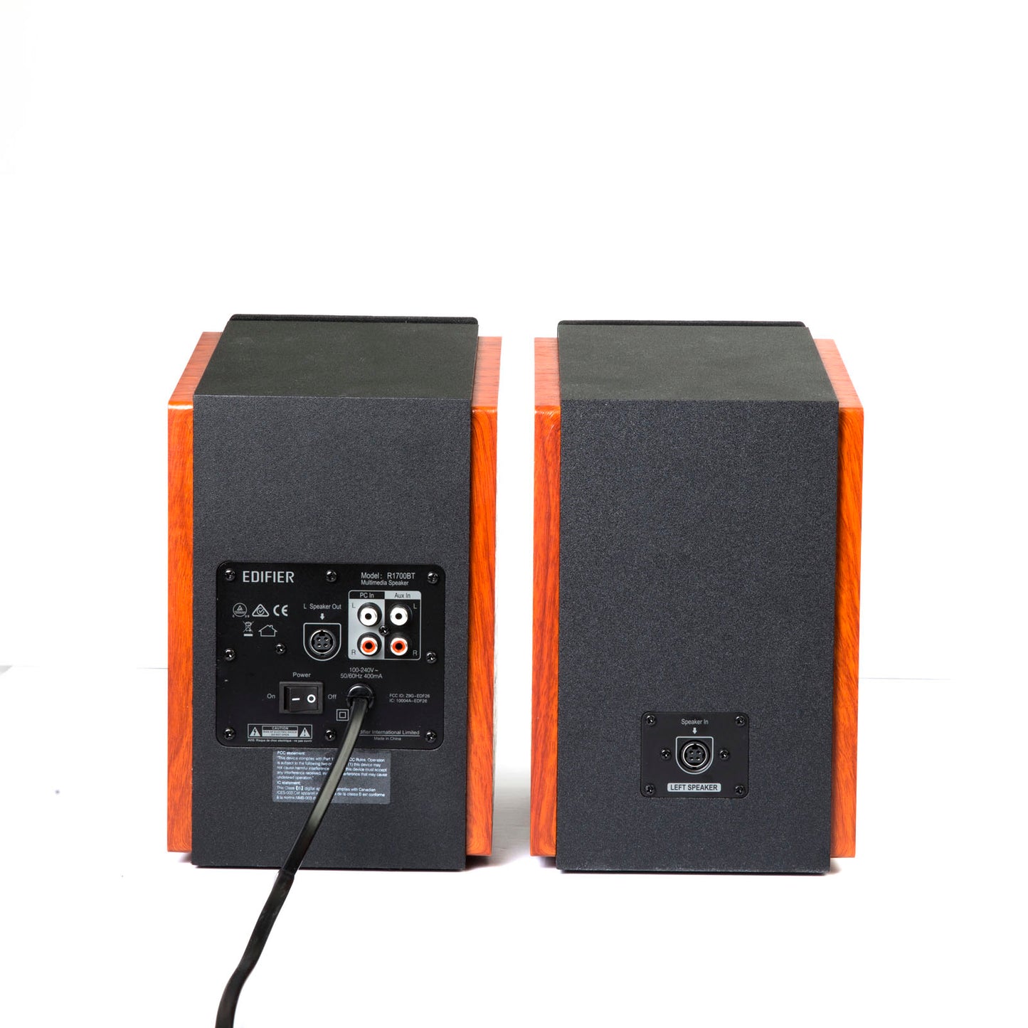 R1700BT Bluetooth Bookshelf Speakers - Powered 2.0 Active Wood Speaker(Certified Refurbished)