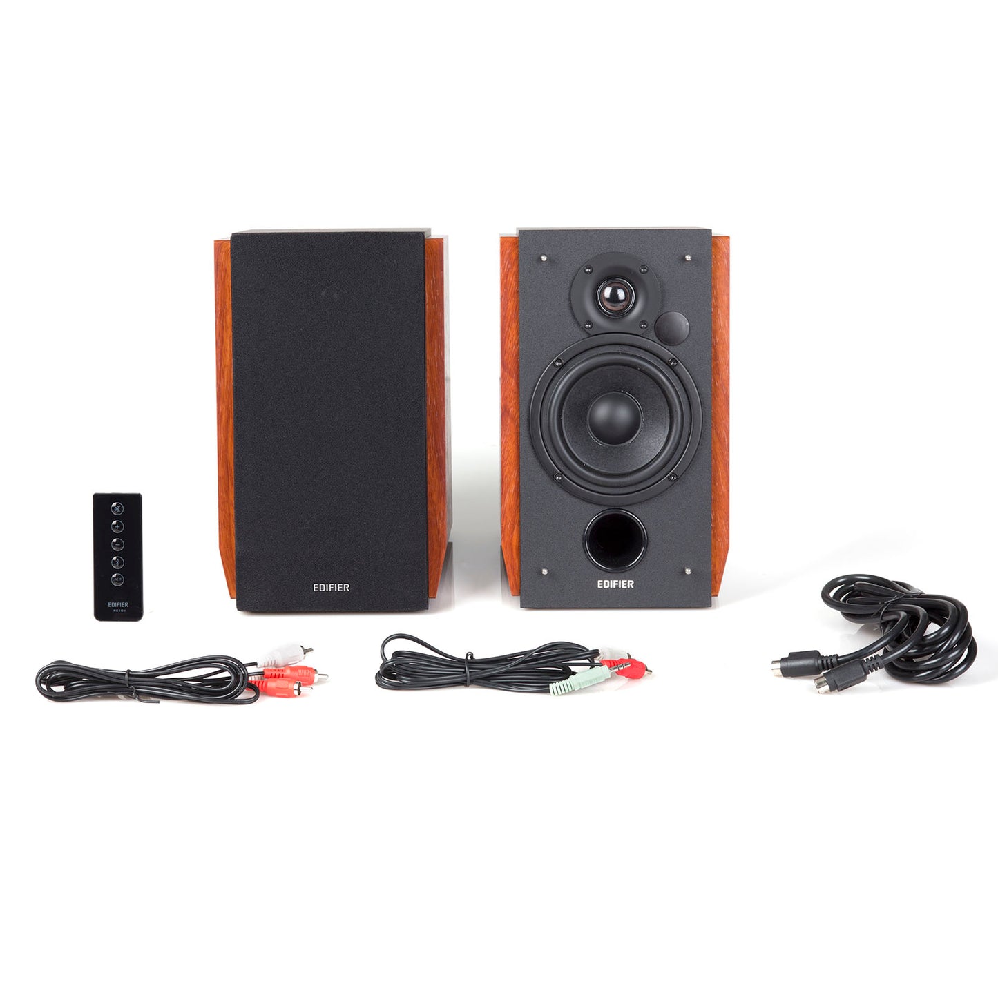 R1700BT Bluetooth Bookshelf Speakers - Powered 2.0 Active Wood Speaker(Certified Refurbished)